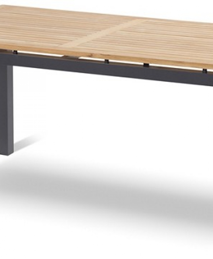 Hartman Sonata tafel 160x90cm teak/alum